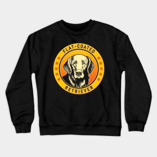 Flat-Coated Retriever Dog Portrait Crewneck Sweatshirt